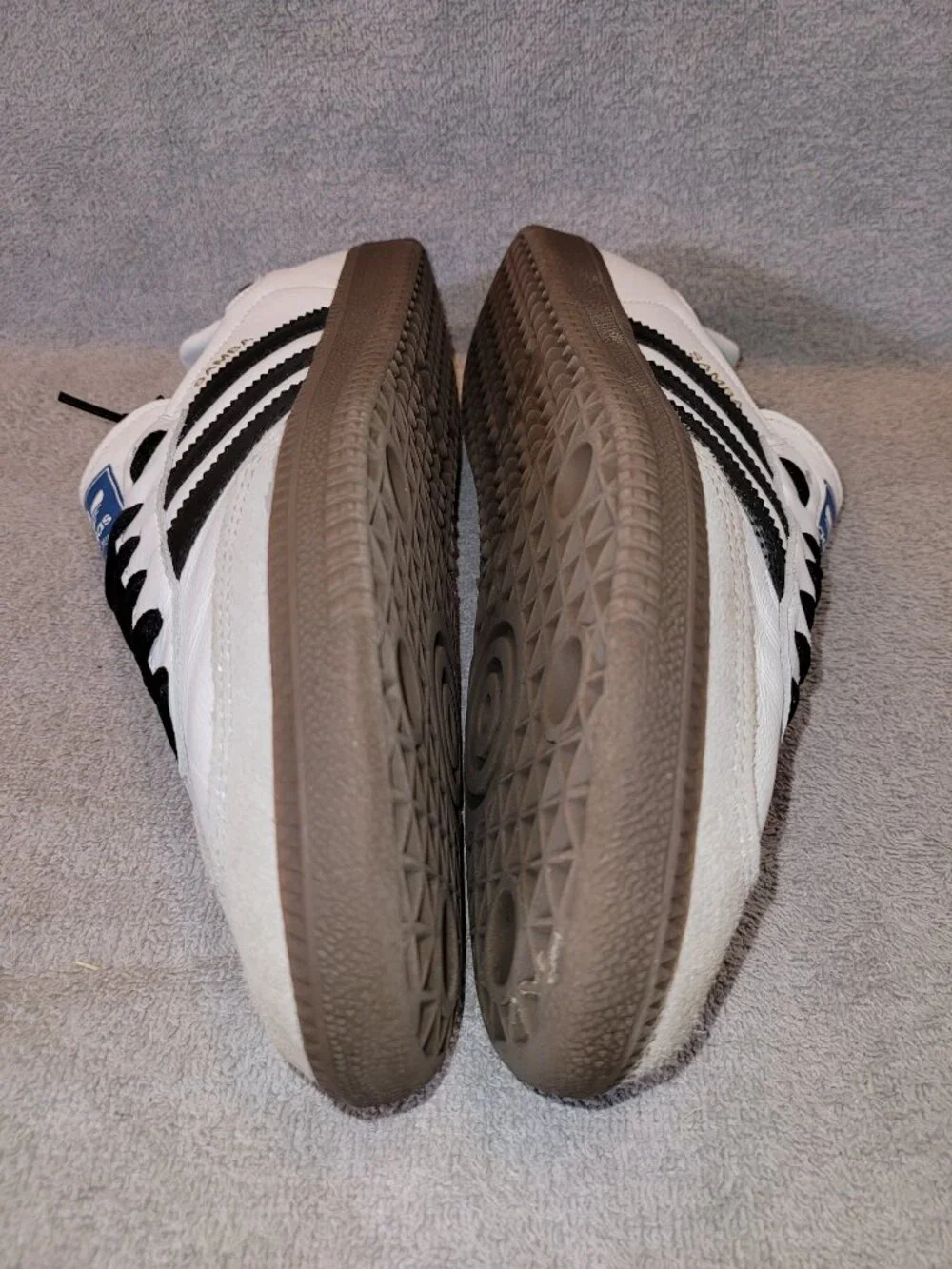 Adidas Samba OG Women's Size 9.5 White Black Brown Gum Sneakers IG9030 (#1019)